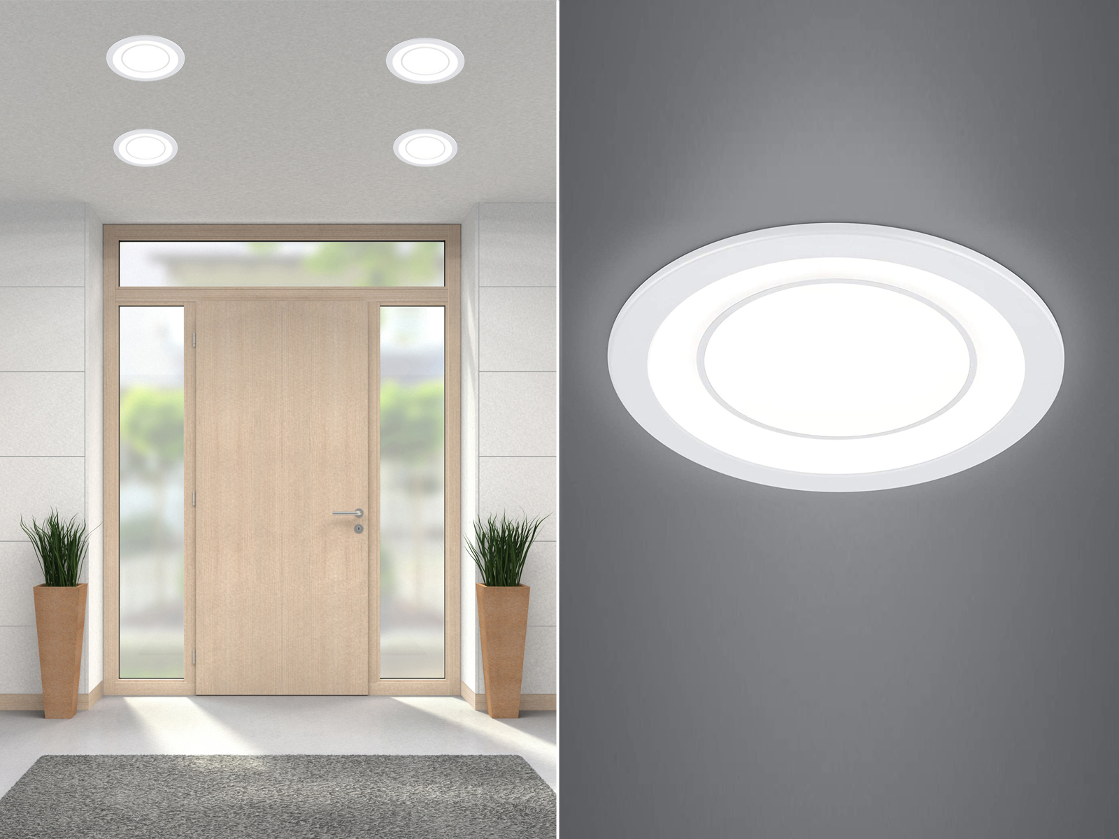 LED Einbaustrahler Decke 230V ohne Trafo Flurbeleuchtung Lampen Treppenaufgang - Bild 13 von 16