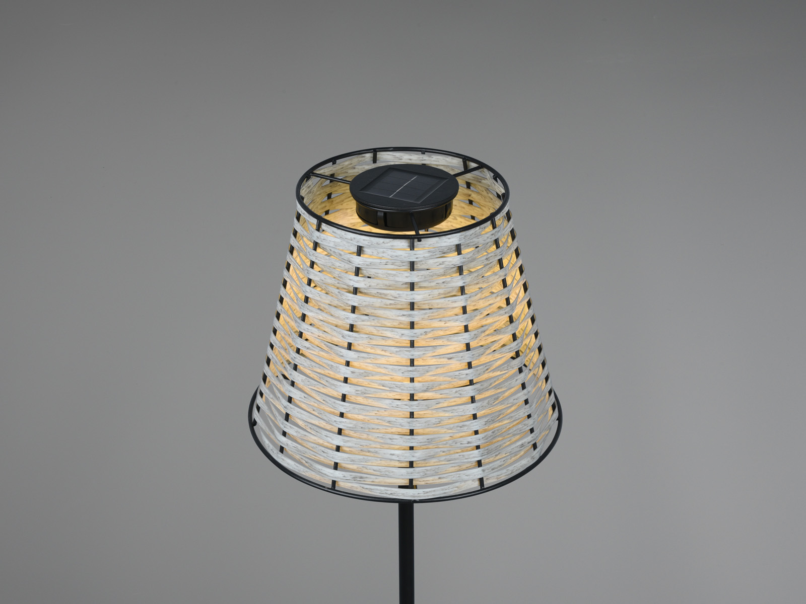 AUSGEFALLENE RATTAN SOLARLAMPEN Stehleuchte Outdoor Tischleuchten für