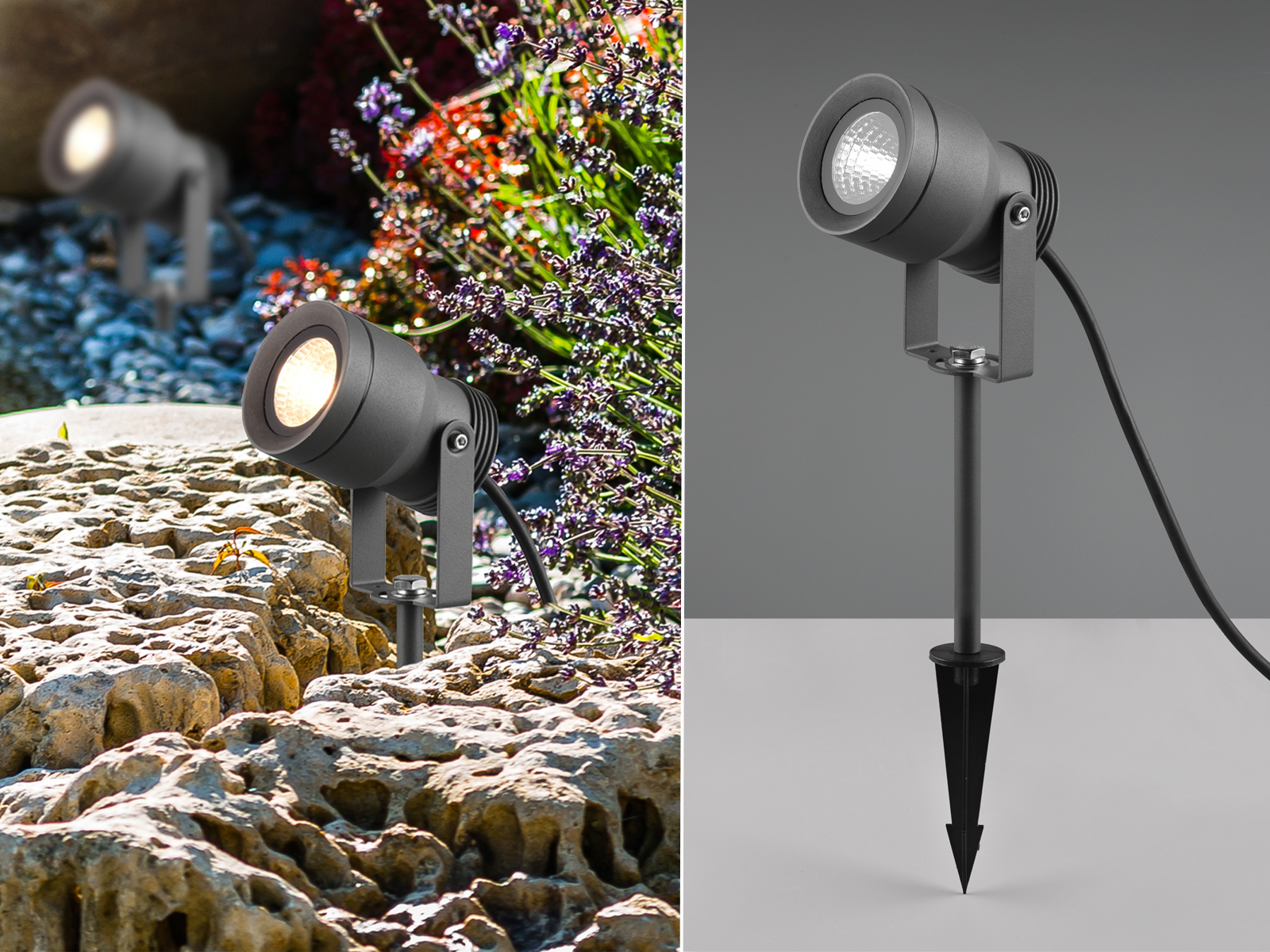 LED Ideen Gartenbeleuchtung mit Strom, Pflanzenstrahler Outdoor, Gehwegleuchten - Bild 10 von 10