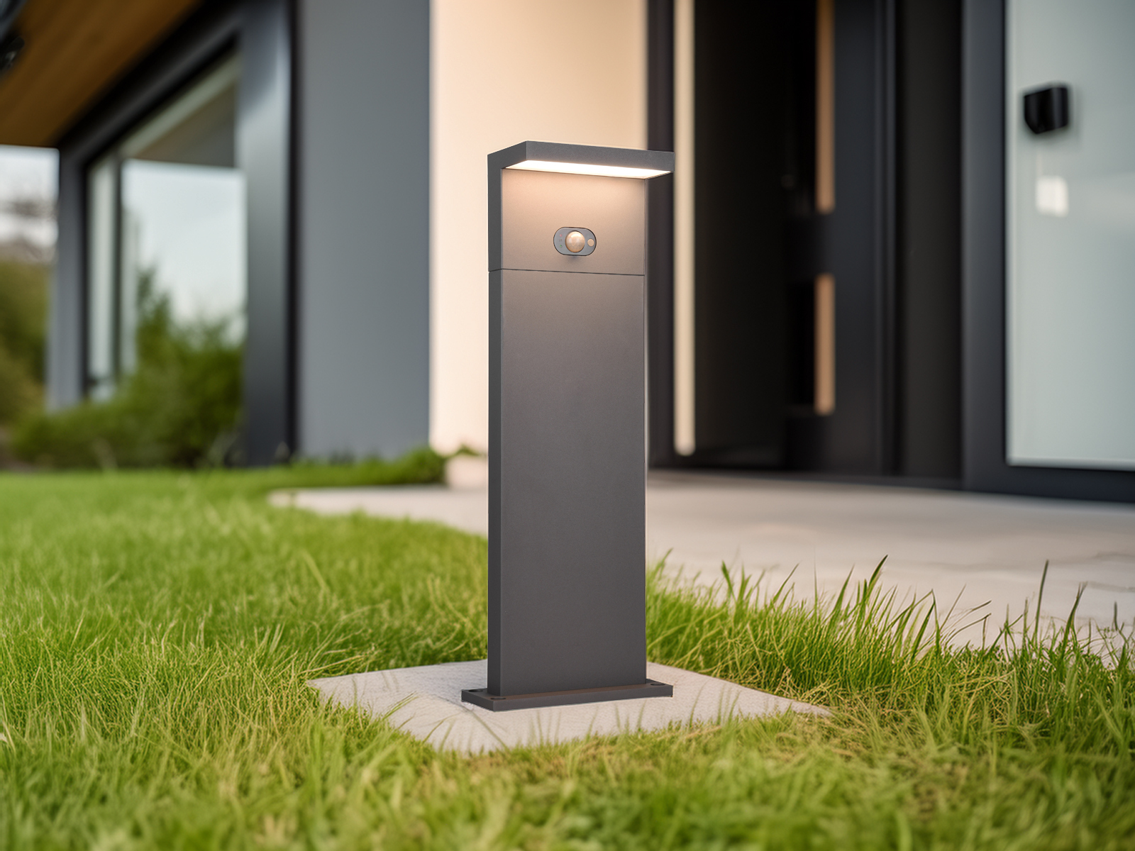 Luces exteriores híbridas con electricidad y energía solar, luces de jardín e iluminación de cochera - Imagen 13 de 14