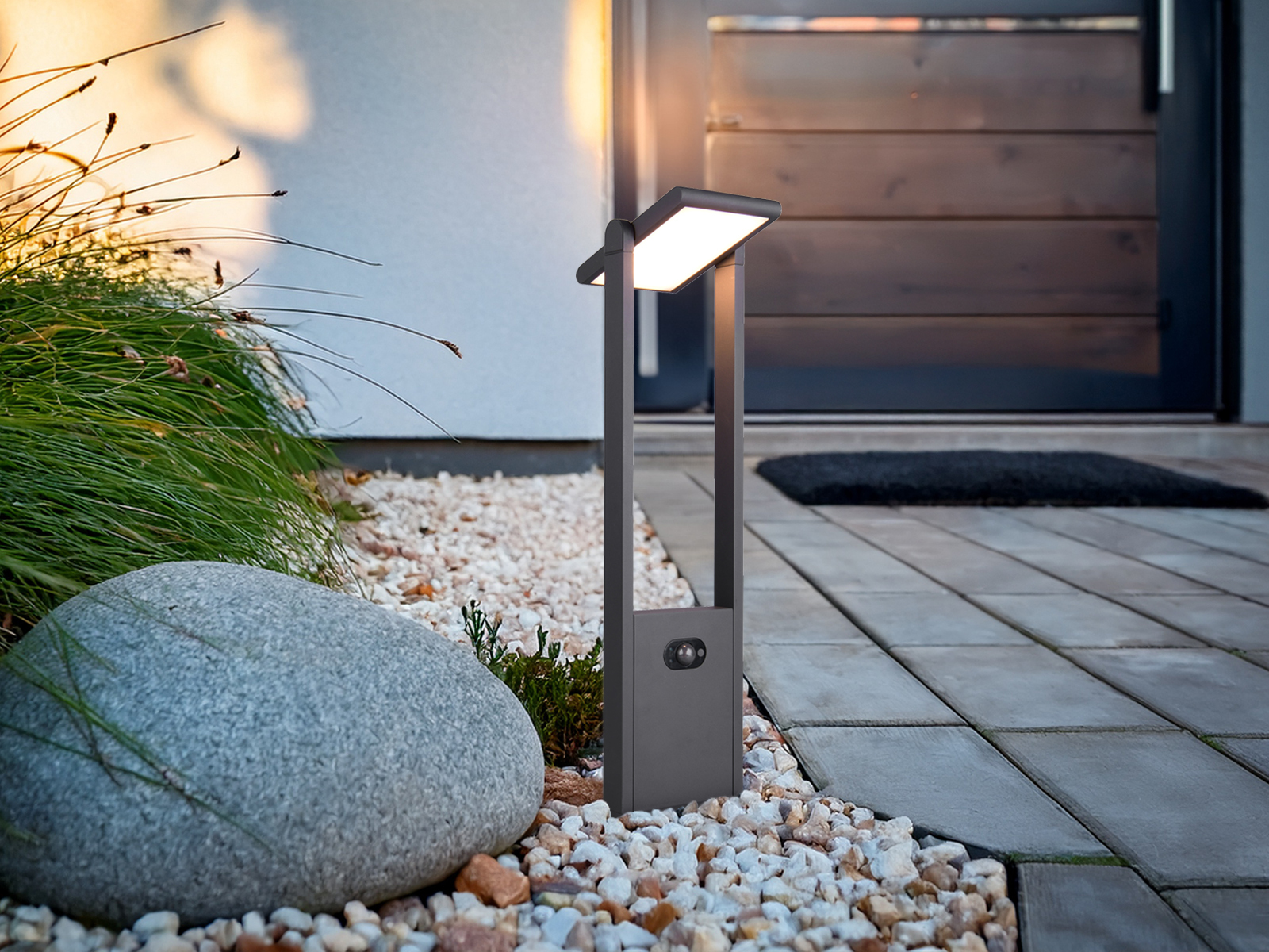 Luces exteriores híbridas con electricidad y energía solar, luces de jardín y lámparas de terraza - Imagen 13 de 14