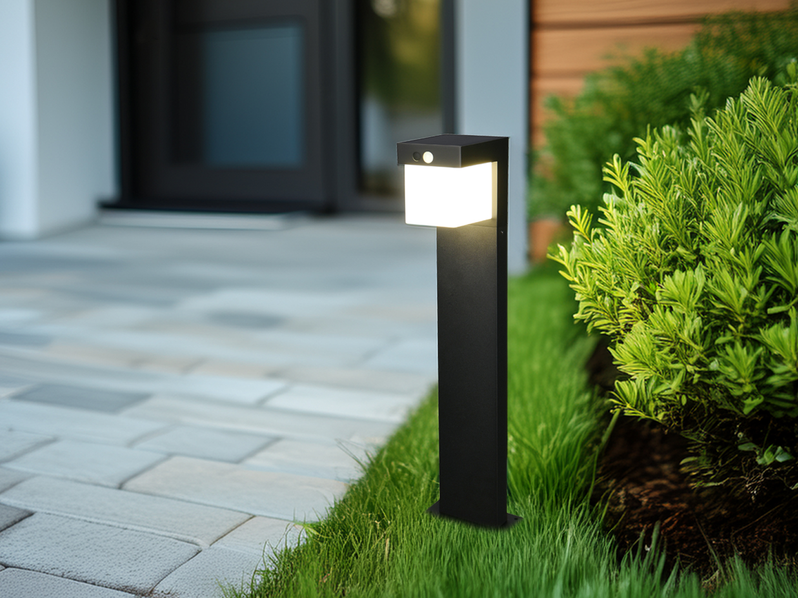 Modernas Luces LED Exterior con Sensor Crepuscular, Detector de Movimiento, Electricidad y Solar - Imagen 13 de 14