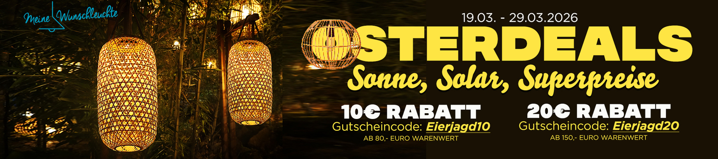 Osterdeals! Jetzt bis zu 20 € sparen!