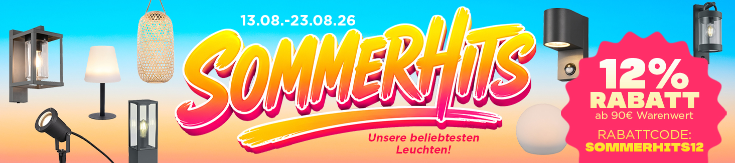 Sommerhits - Jetzt gesuchte Leuchten kaufen und Rabatt sichern